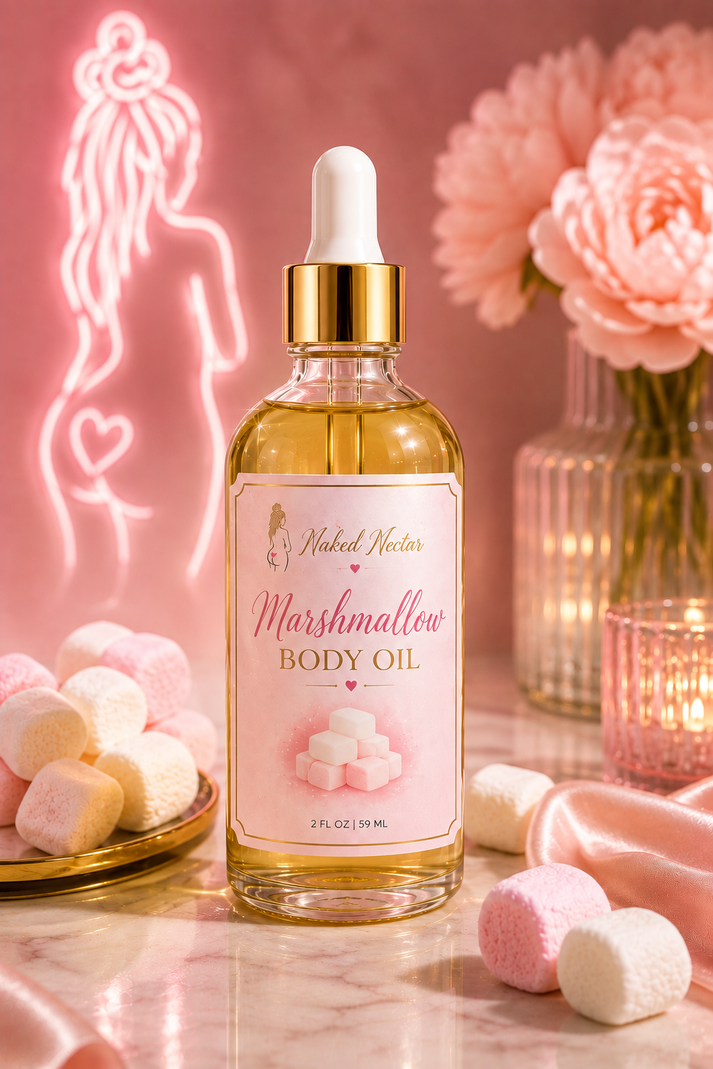 🍥 Marshmallow Body Oil